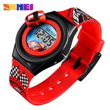 SKMEI Cartoon Car Children Watch