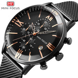 MINIFOCUS New Men Fashion Casual Quartz Watch
