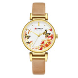 Top Brand CURREN Women Watch Gold