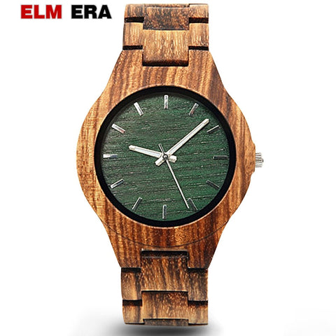 ELMERA wood watch men