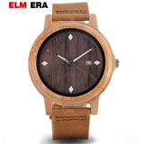 ELMERA Mens Watches Wooden