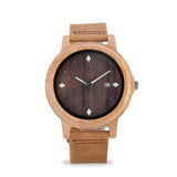 ELMERA Mens Watches Wooden