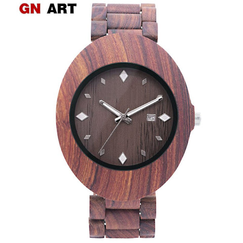 ELMERA relogios masculino wooden watch