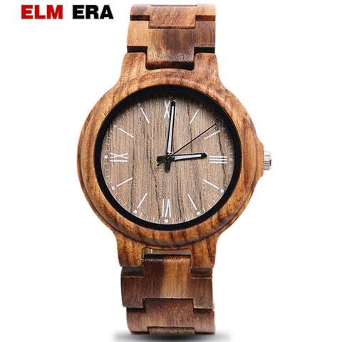 ELMERA Relogio Masculino Men's Wooden Watch