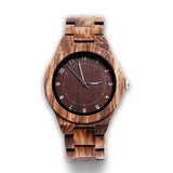 ELMERA Watch for Men Sport Wood Clocks Carnival Men's Watches 2018 22mm Watch Band Arabic Numbers Wooden Male