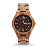 ELMERA Watch for Men Sport Wood Clocks Carnival Men's Watches 2018 22mm Watch Band Arabic Numbers Wooden Male