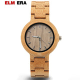 ELMERA Relogio Feminino Wood