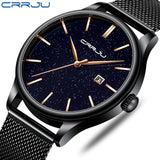 2019 CRRJU New Men Fashion Quartz Watch