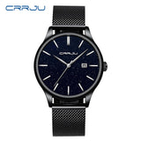 2019 CRRJU New Men Fashion Quartz Watch